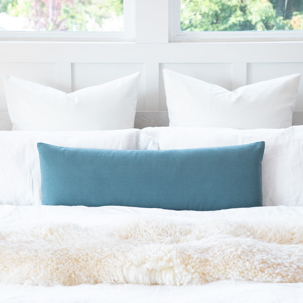 Light blue pillows online for bed