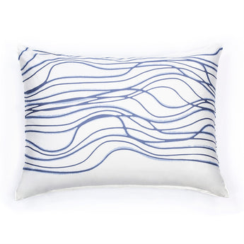 White & Blue Sham Pillow Case