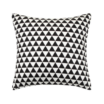 Pettit Black & White Triangle Pattern Throw Pillow Cover